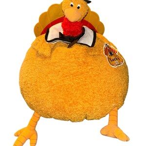 Rare FIGI Turkey Stuffed Animal Plush Thanksgiving Decor 15" Big VTG With TAG